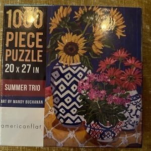 NWT Summer Trio 1000 Piece Jigsaw Puzzle for Adults